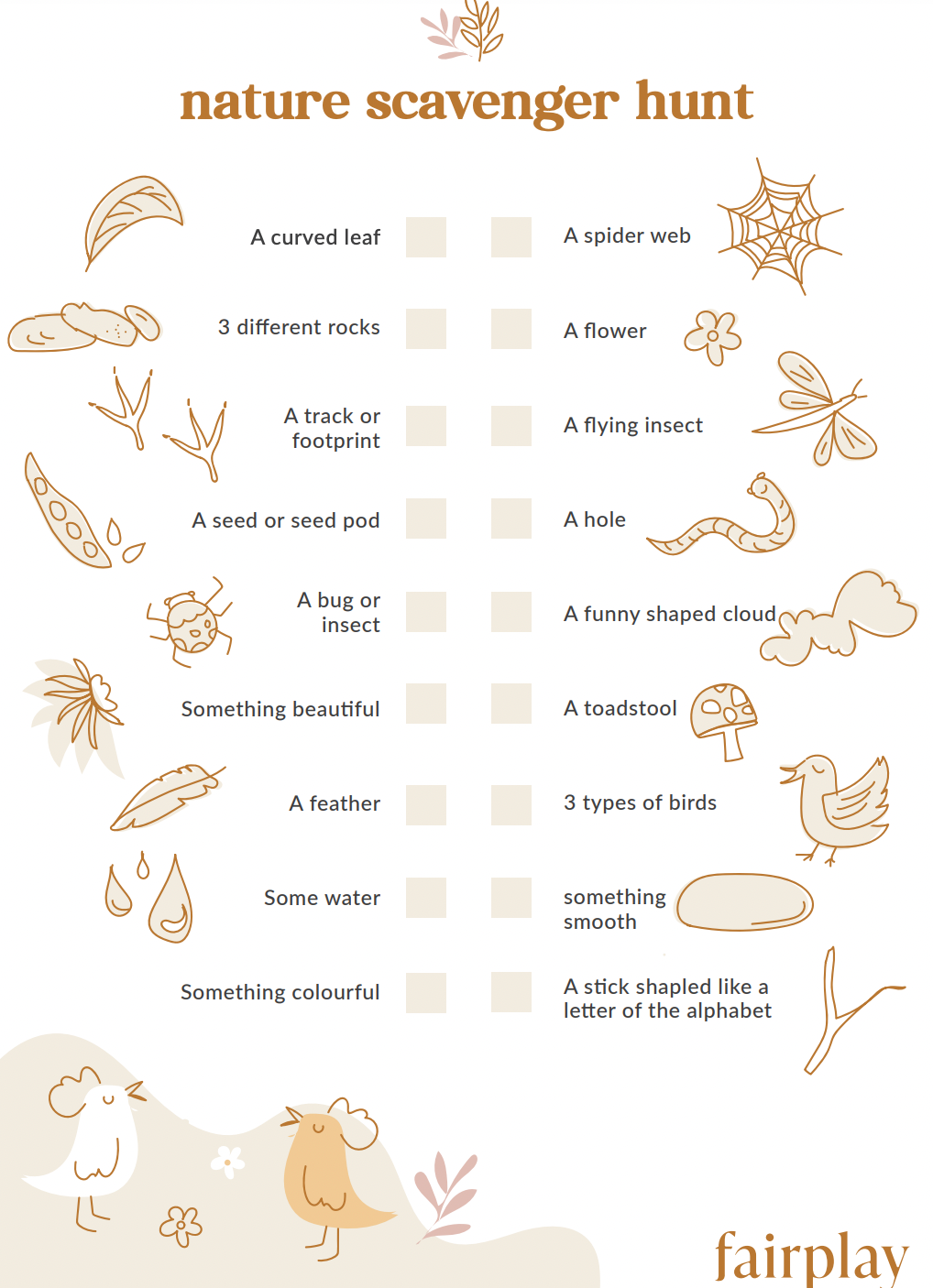 Free Activity Download | Nature Scavenger Hunt