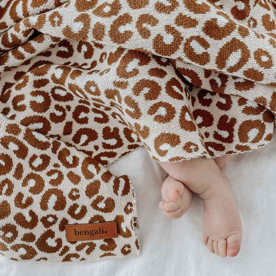 Heirloom Baby Blanket Leopard Spots – Fairplay - Main Image