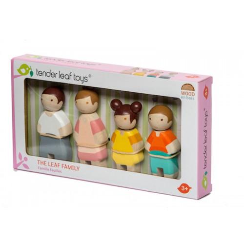 Wooden Dolls - The Leaf Family
