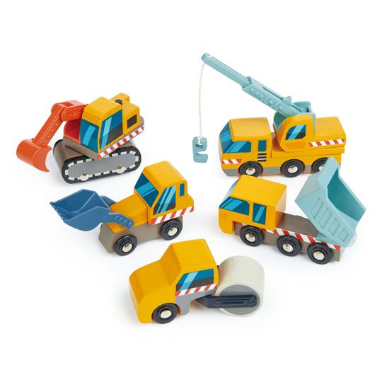 construction vehicles wooden toys with nontoxic paint