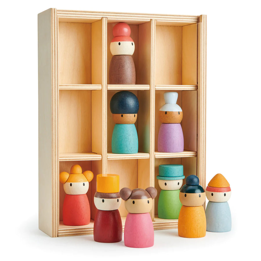 Wooden Dolls - Happy Folk Hotel Peg Doll Set