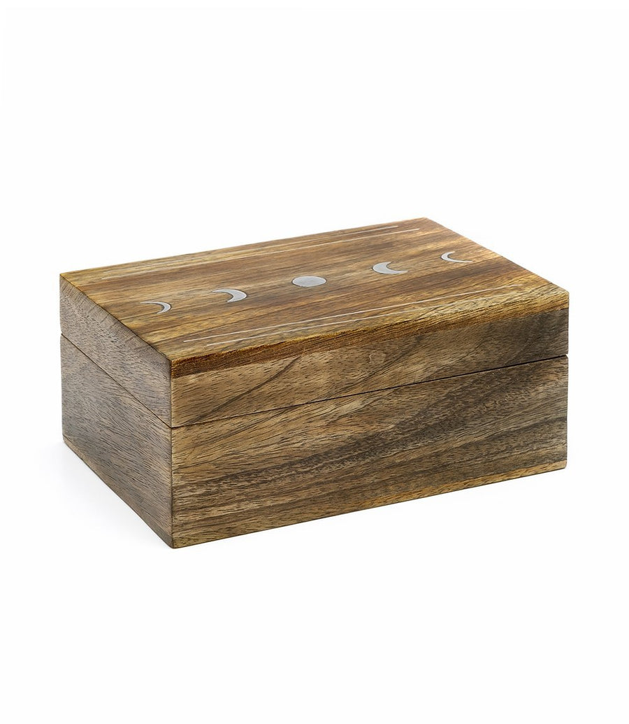 Wooden Keepsake Treasure Box - Lunar Design