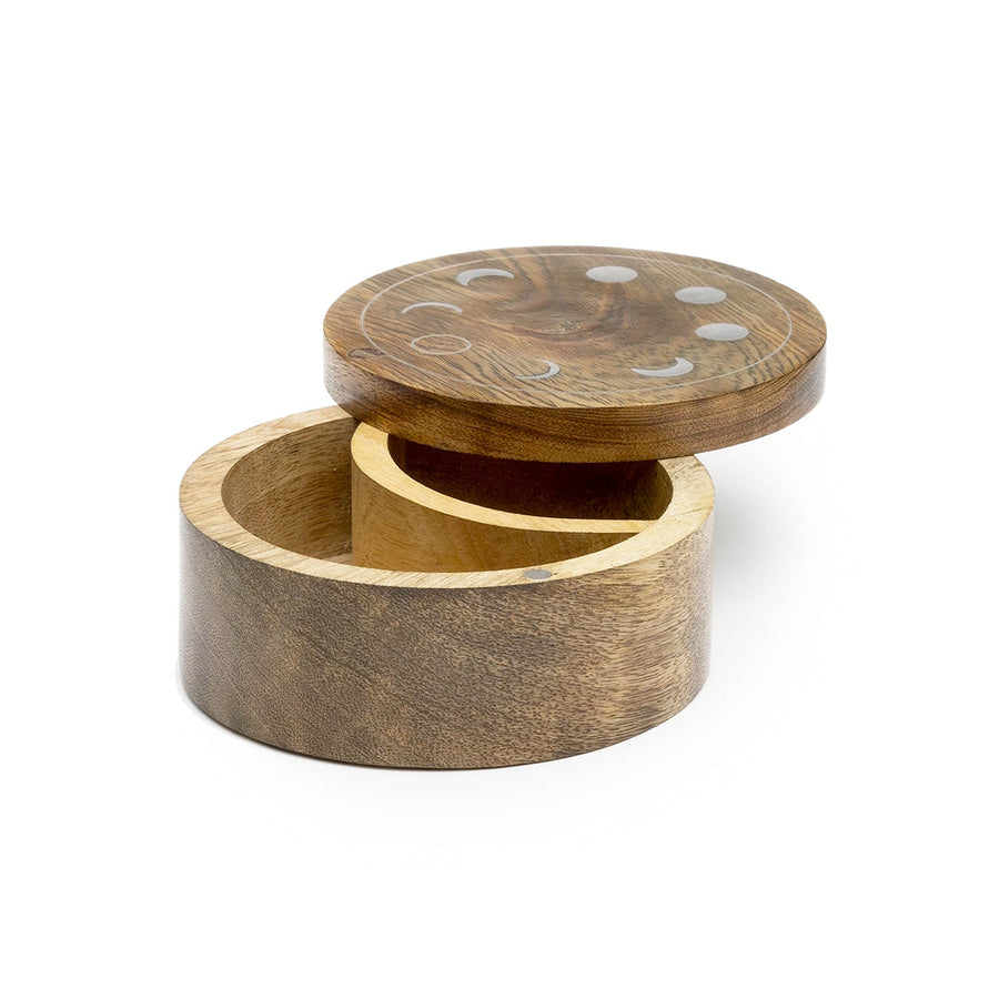 Wooden Keepsake Pivot Box - Lunar Design
