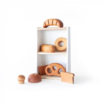 This eco-friendly wooden bakery set is a lovely addition to a play kitchen and will encourage hours of imaginative role play.