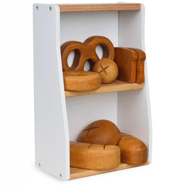 This eco-friendly wooden bakery set is a lovely addition to a play kitchen and will encourage hours of imaginative role play.