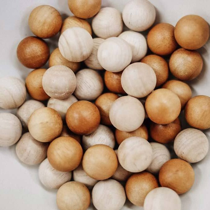 Qtoys | Set of 50 Wooden Balls - Natural