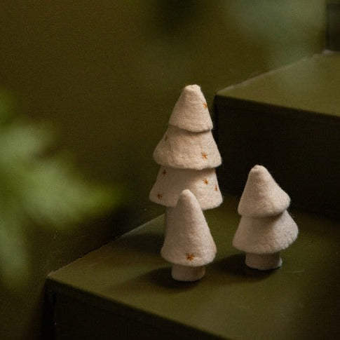 Muskhane Felt Fir Christmas Trees | Natural