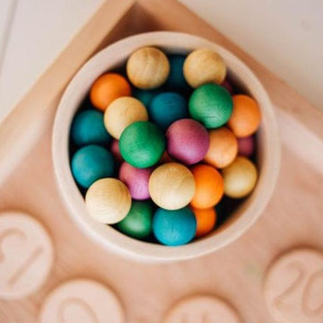 Qtoys | Set of 50 Wooden Balls - Coloured