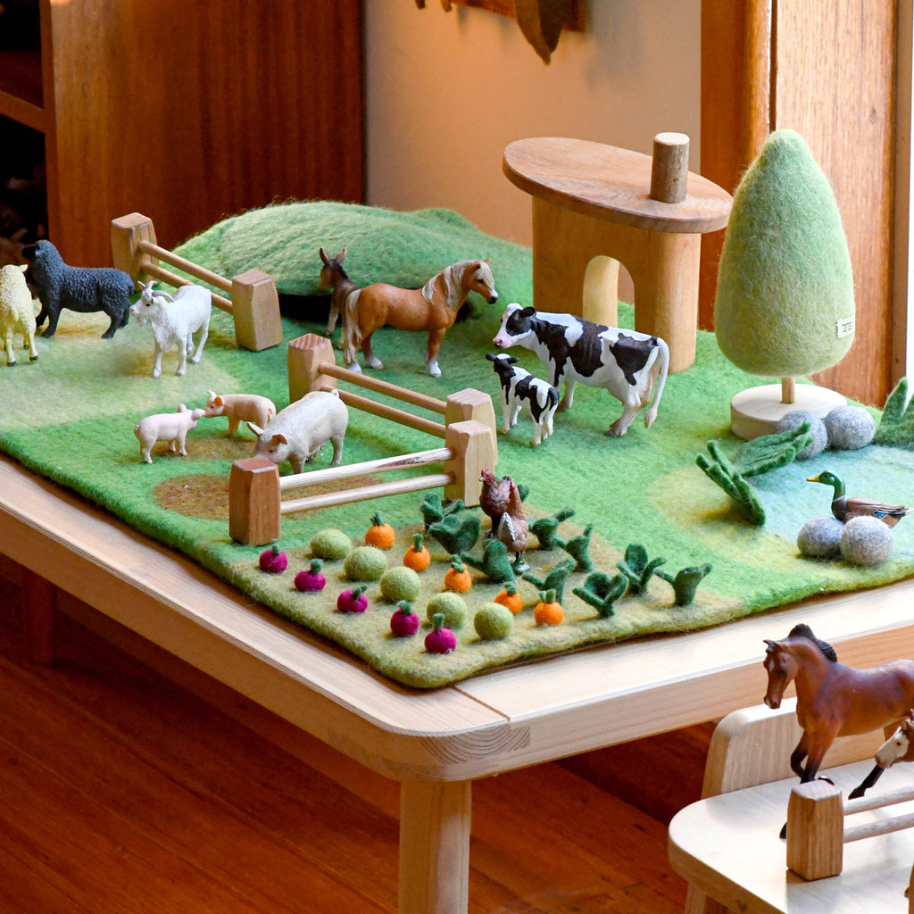 Felt Farm Yard Mat for Small World Play