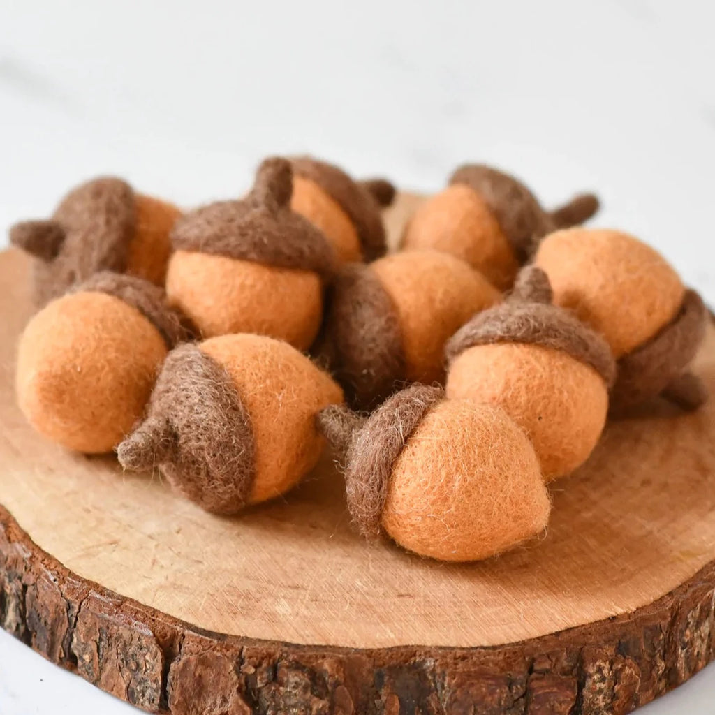 Tara Treasures | Loose Parts - Felt Acorns