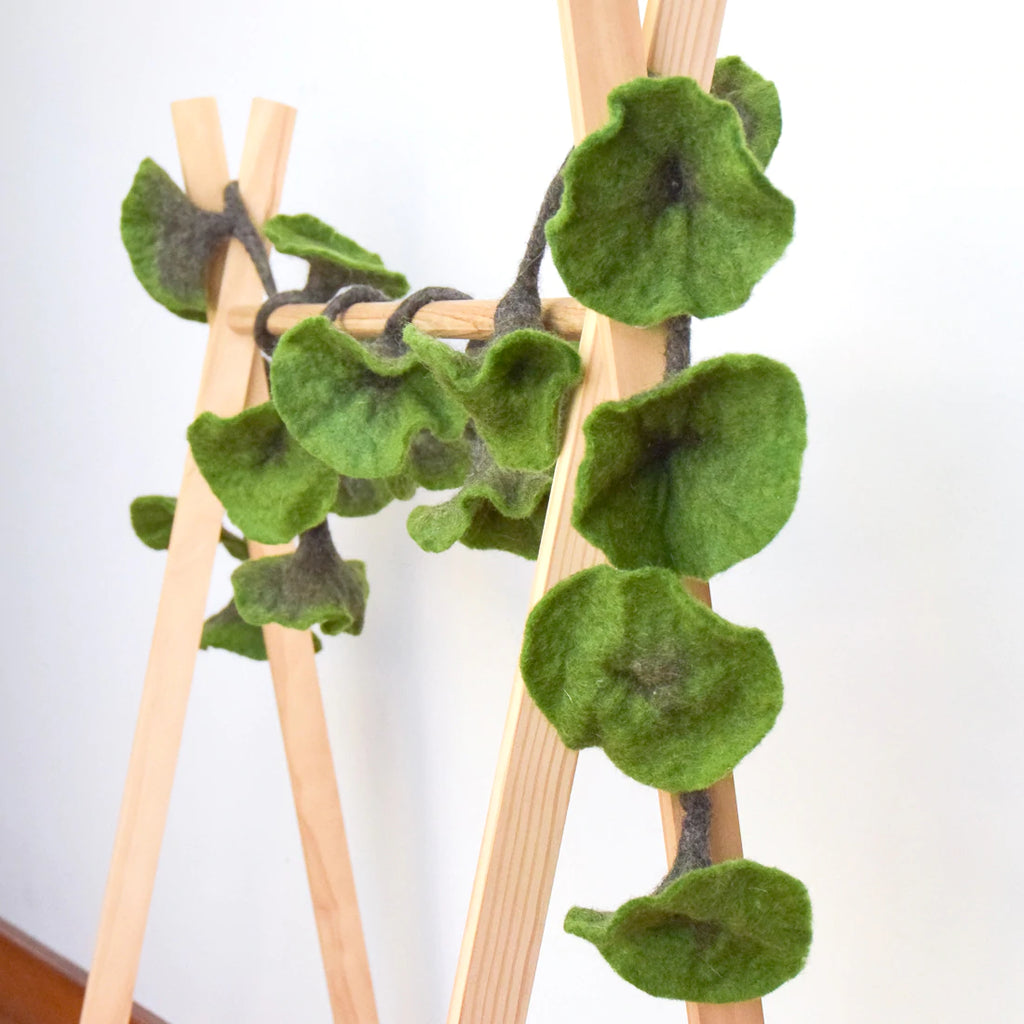 Felt garland fairtrade home decor.  