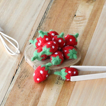 Felt Food | Mini Strawberry Set (10pc)