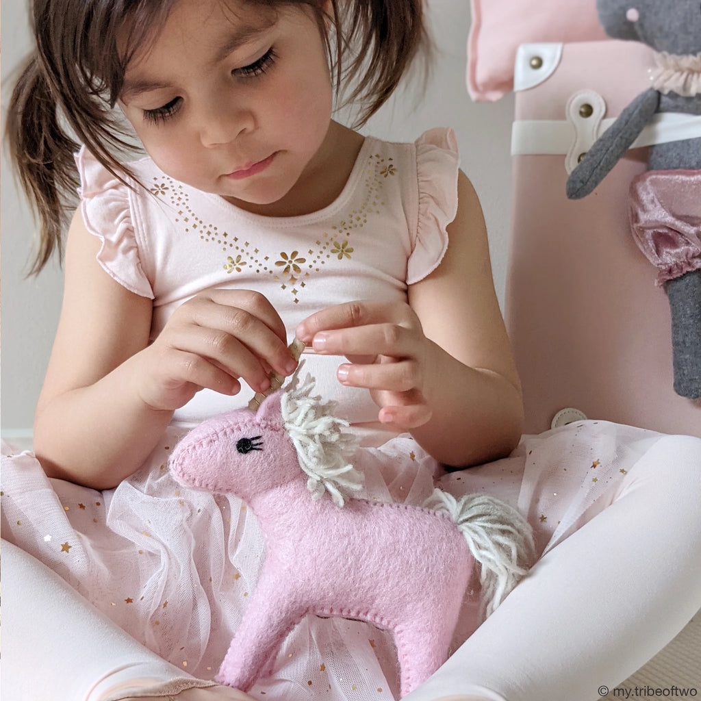 Tara Treasures | Felt Animals - Unicorn Toy (2 colours)