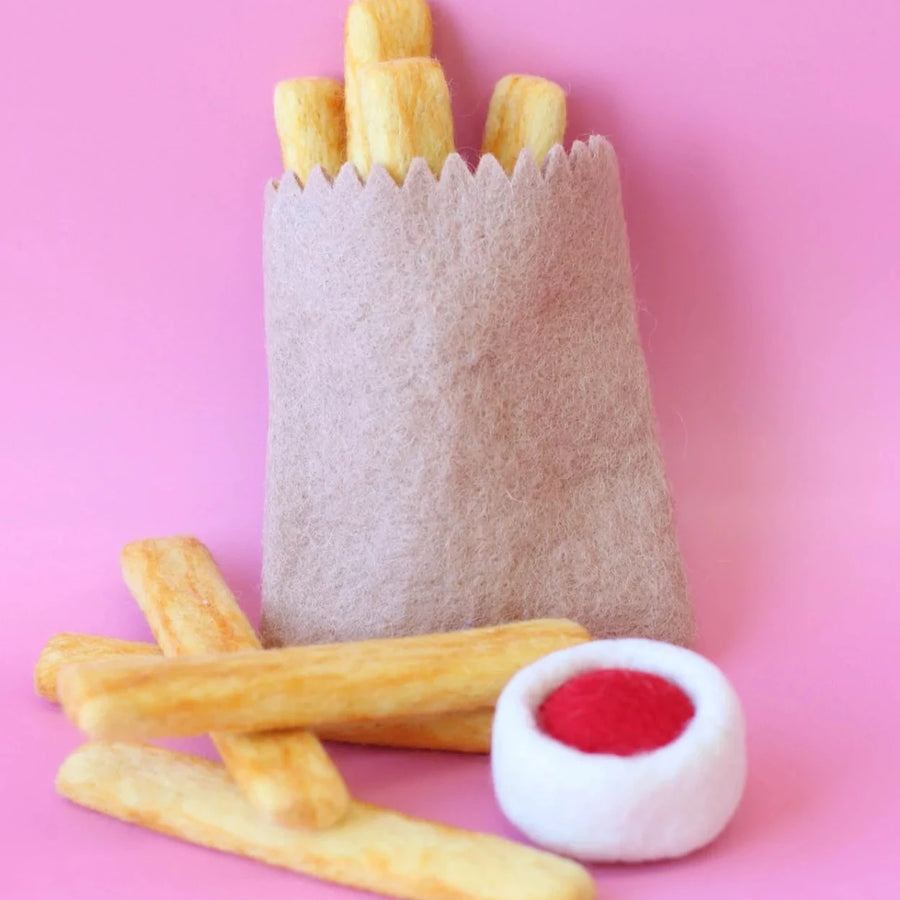 Felt Food | French Fries with Tomato Sauce
