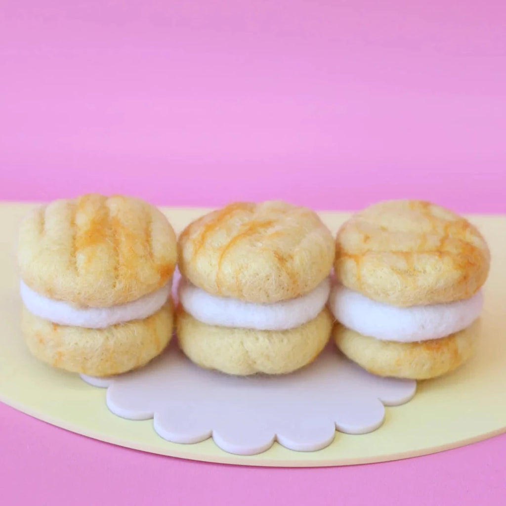 Felt Play Food Melting Moment Shortbread Cookie