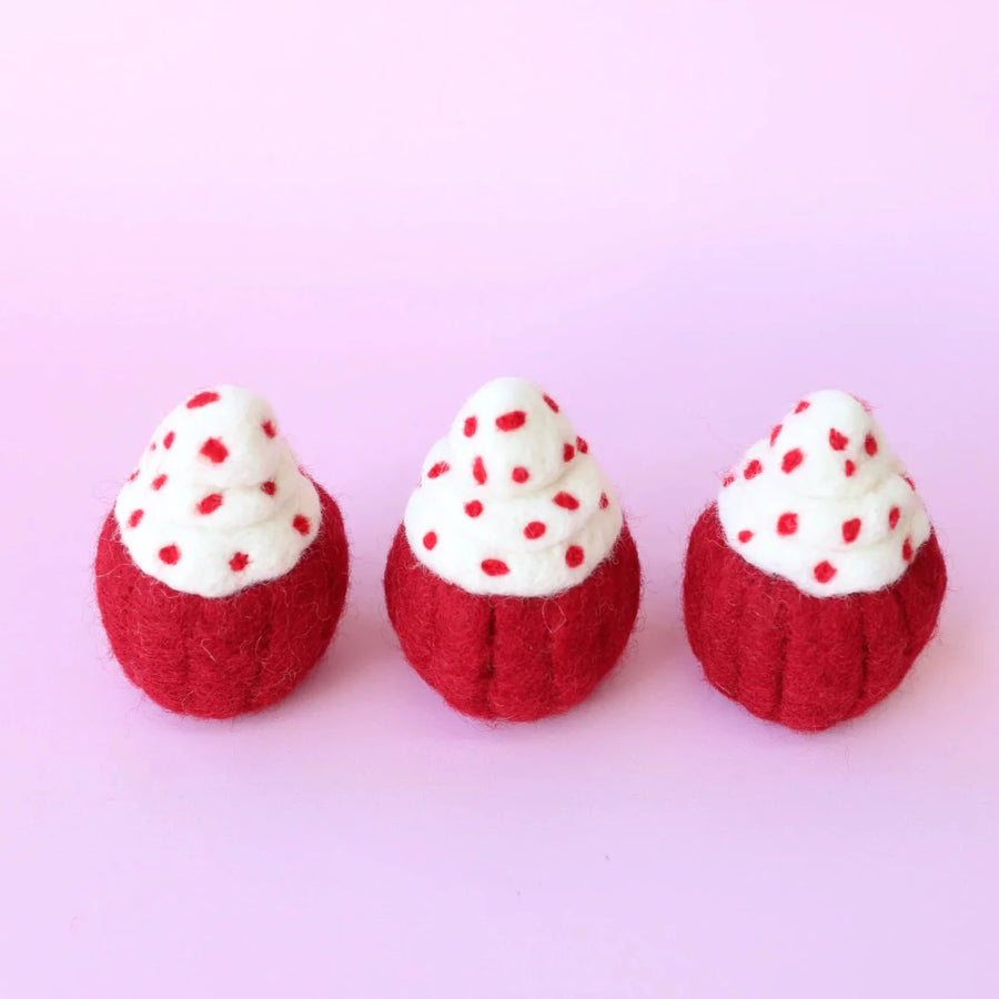 Red Velvet Cupcake Play Food
