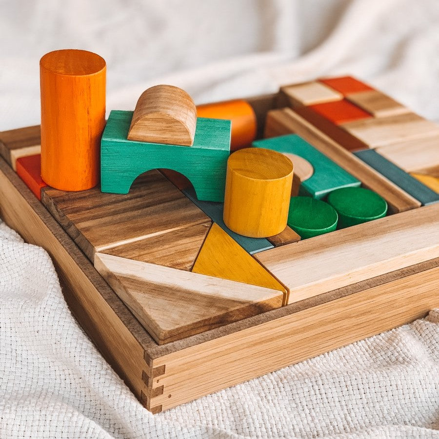 colourful wooden blocks