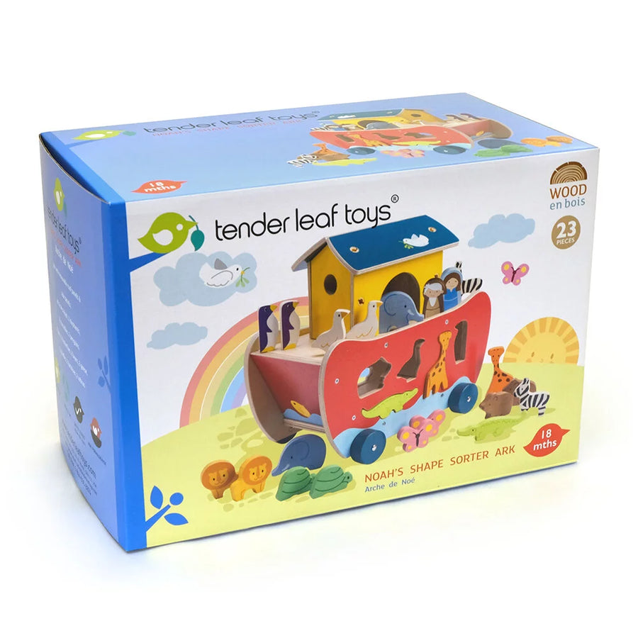 Wooden Noah s Ark Shape Sorter Fairplay