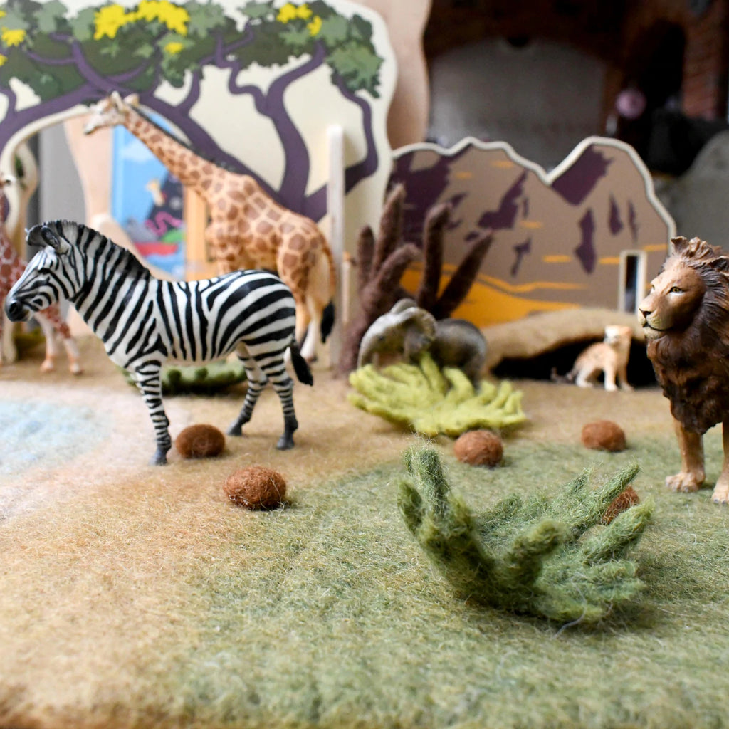 Tara Treasures | Felt Mat - Safari Playscape (Large)