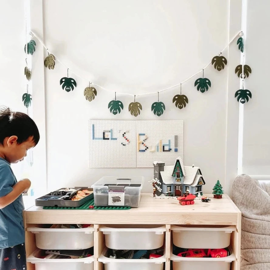 Tara Treasures | Felt Garland - Monstera Leaf