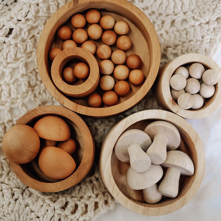 Qtoys | Set of 50 Wooden Balls - Natural