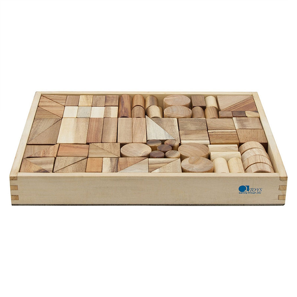 Qtoys | Wooden Blocks - Project Set (117 pieces)