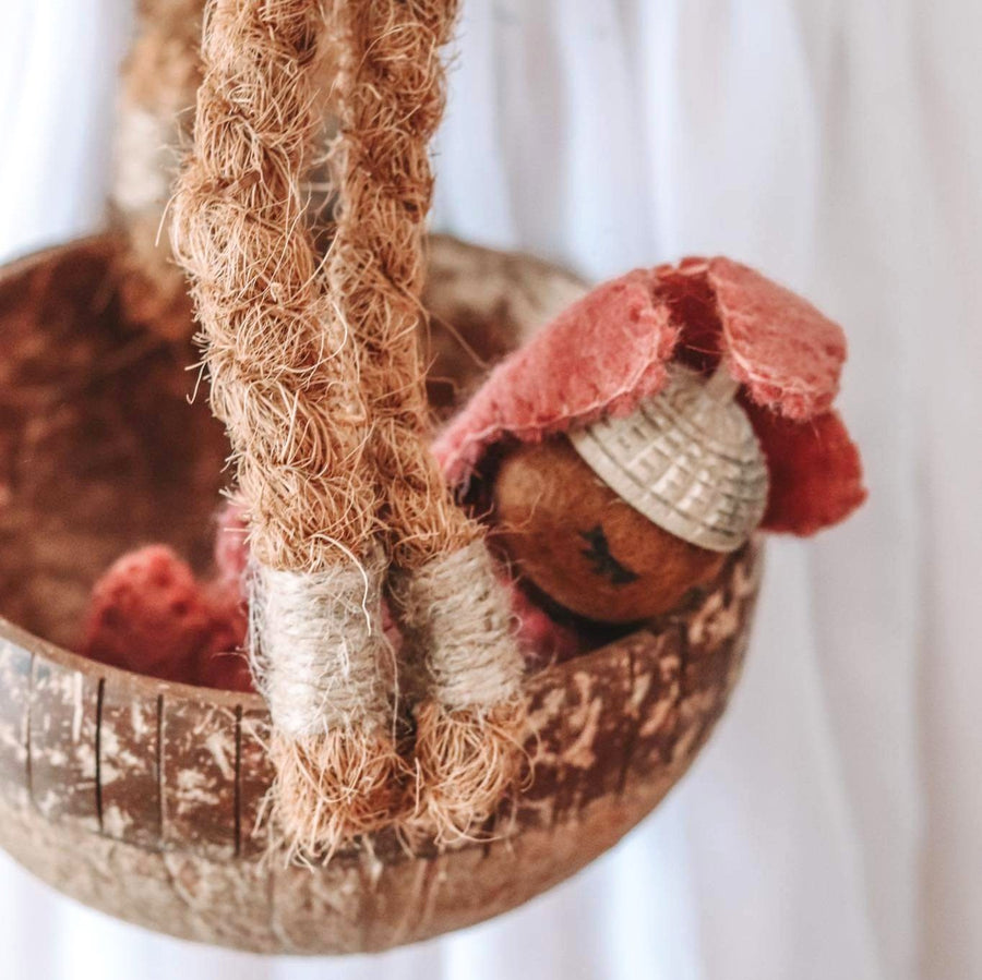coconut basket toy for kids