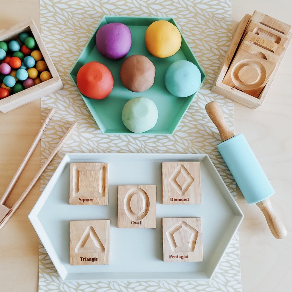Wooden Shape Tracing Boards for Educational Fun