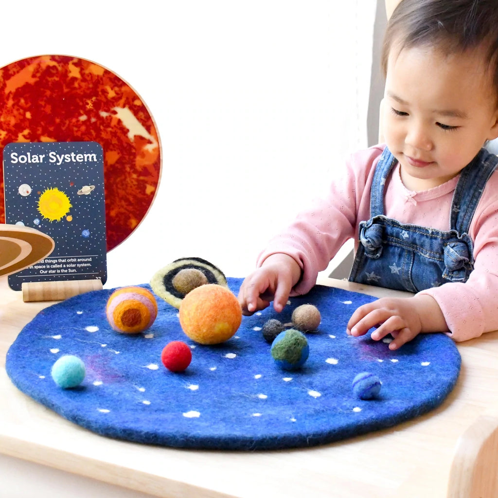 Felt solar system and playmat