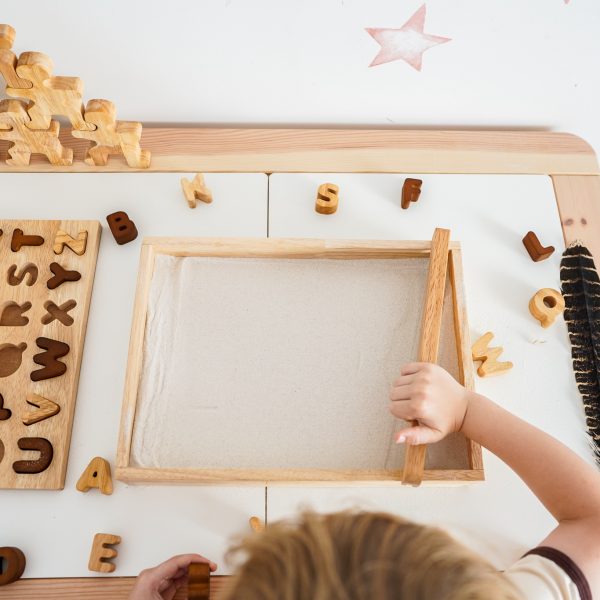 Montessori toy sand tray