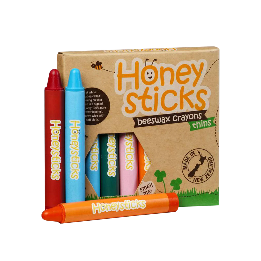 Honeysticks Natural Beeswax Crayons | Thins